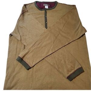 The territory ahead Men's long sleeve multiple color henley L